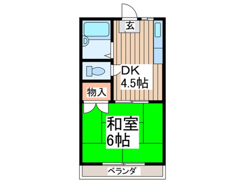 間取図 コーポ　トヨトミ