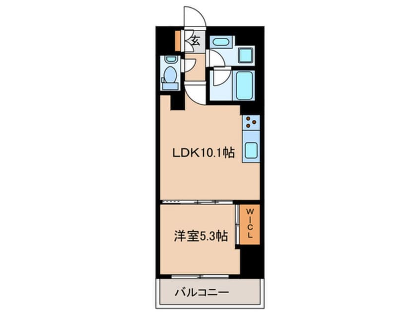 間取図 ｻﾞ･ﾊﾟｰｸﾊﾋﾞｵ神楽坂ﾚｼﾞﾃﾞﾝｽSouth