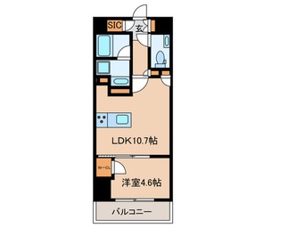 間取図 ｻﾞ･ﾊﾟｰｸﾊﾋﾞｵ神楽坂ﾚｼﾞﾃﾞﾝｽSouth