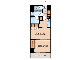 間取図 ｻﾞ･ﾊﾟｰｸﾊﾋﾞｵ神楽坂ﾚｼﾞﾃﾞﾝｽSouth