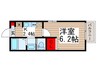 二和壱番館 1Kの間取り