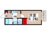 二和壱番館 1Kの間取り