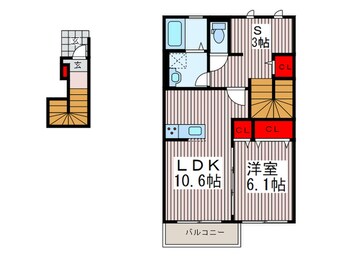 間取図 クレール武里