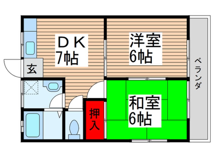 間取図 メゾン運河