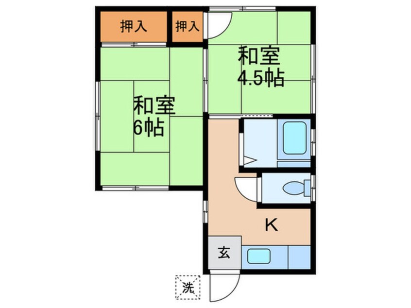 間取図 小澤荘 B棟