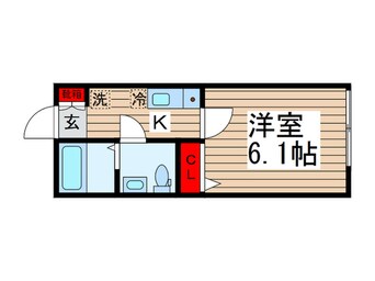 間取図 Ｄｉ　Ｃｕｏｒｅ北柏