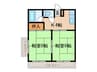 鍋屋ハイツ 2Kの間取り