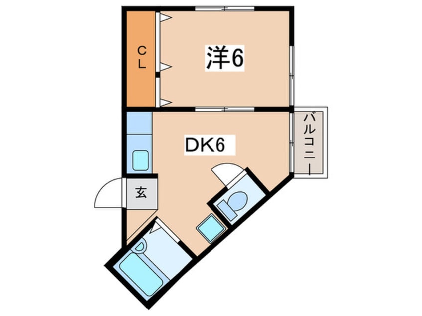 間取図 ヴィラ横須賀B
