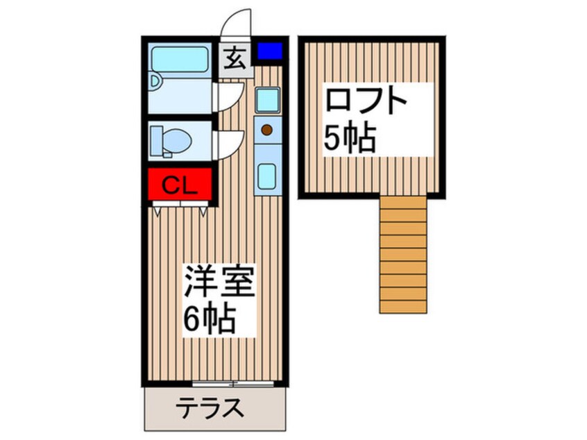 間取図 Ｓコ－ト御幸