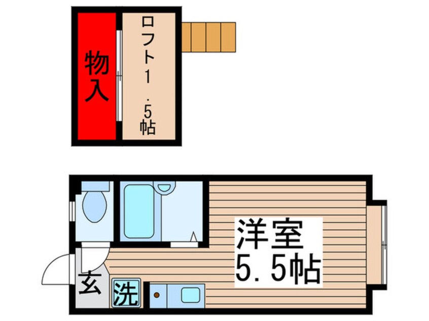 間取図 パンシオンユーカリが丘２