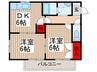 ハイツ清水Ｉ 2DKの間取り
