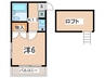 カ－サ南台 1Kの間取り