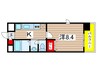 新千葉小川マンション 1Kの間取り