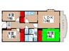 イーストパーク胡録台 3LDKの間取り