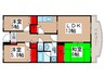 イーストパーク胡録台 3LDKの間取り