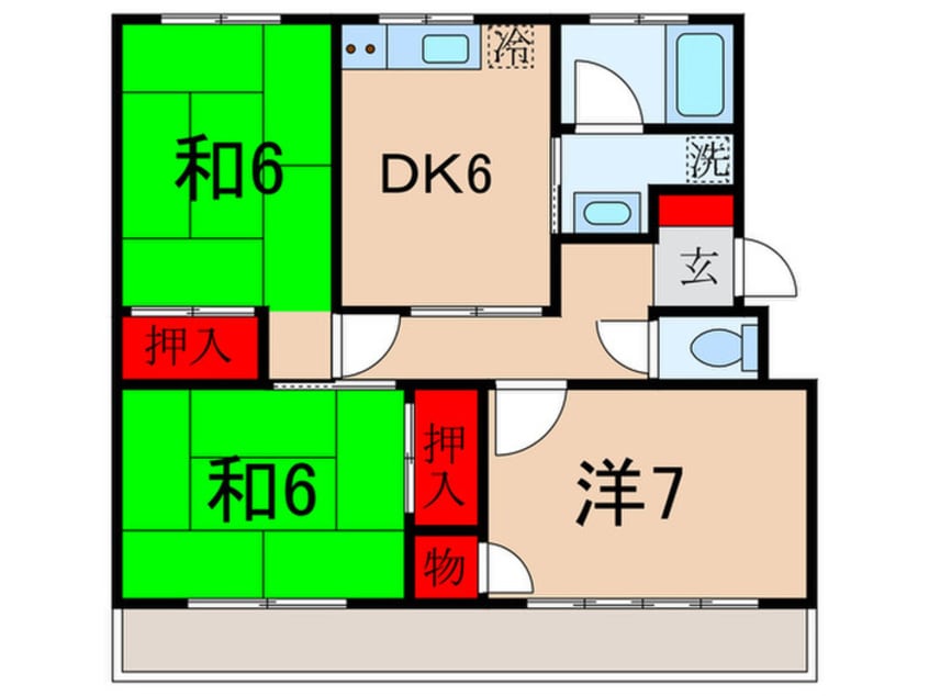間取図 パールハイツ