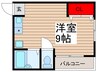 リバティ竹の塚 1Rの間取り