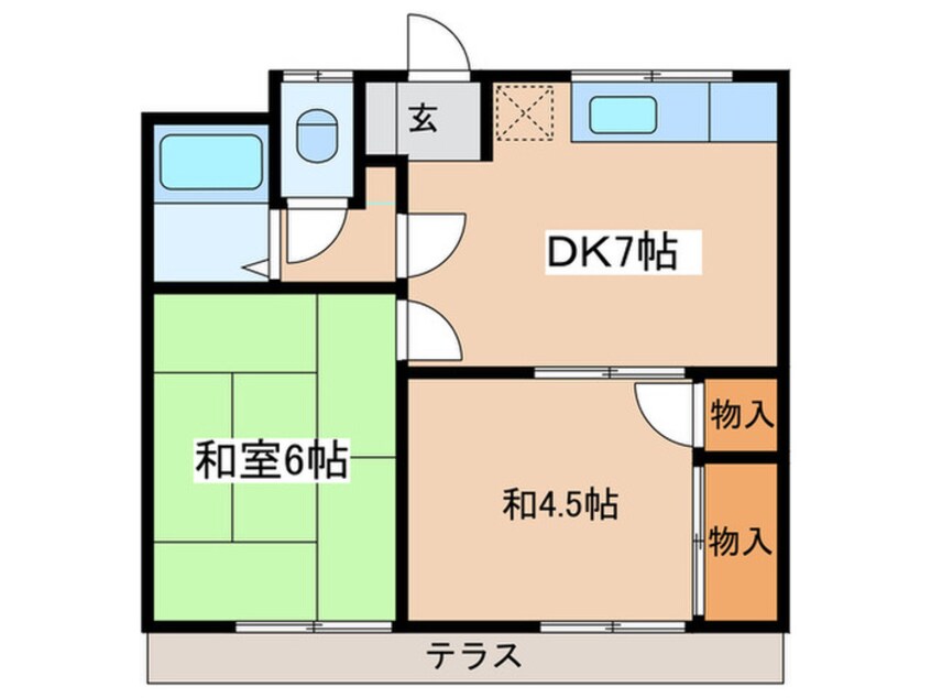 間取図 加藤アパ－ト