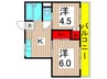 コ-ポ白金2 2Kの間取り