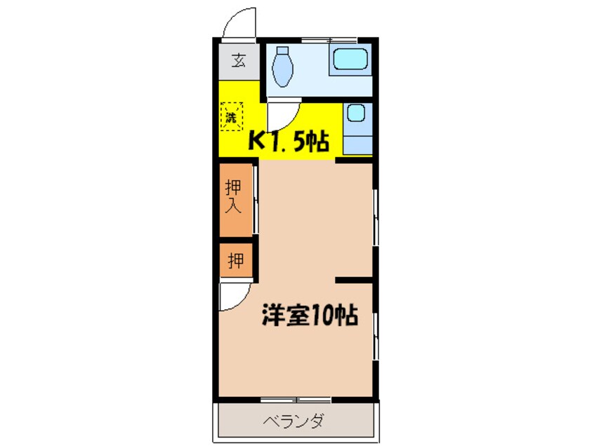 間取図 第二川島ビル