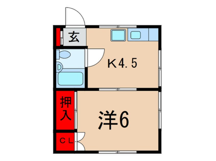 間取図 ハイツ中村