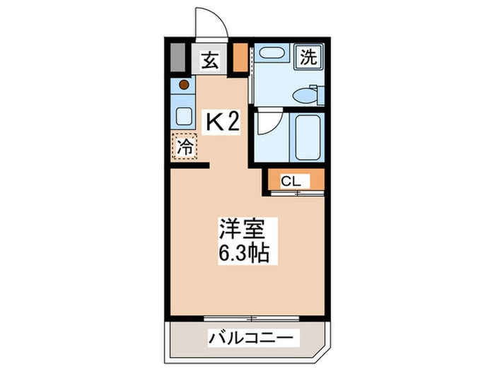 間取り図 ﾊﾞ-ｼﾞｭｱﾙ横濱あざみ野（２０９）