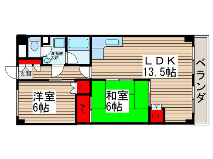 間取図 長谷川レジデンス