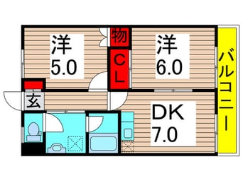 間取図 エクレ－ル白金