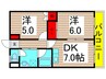 エクレ－ル白金 2DKの間取り