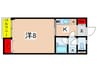 ソレアード 1Kの間取り