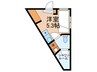 HJ PLACE W Tokyo 1Rの間取り