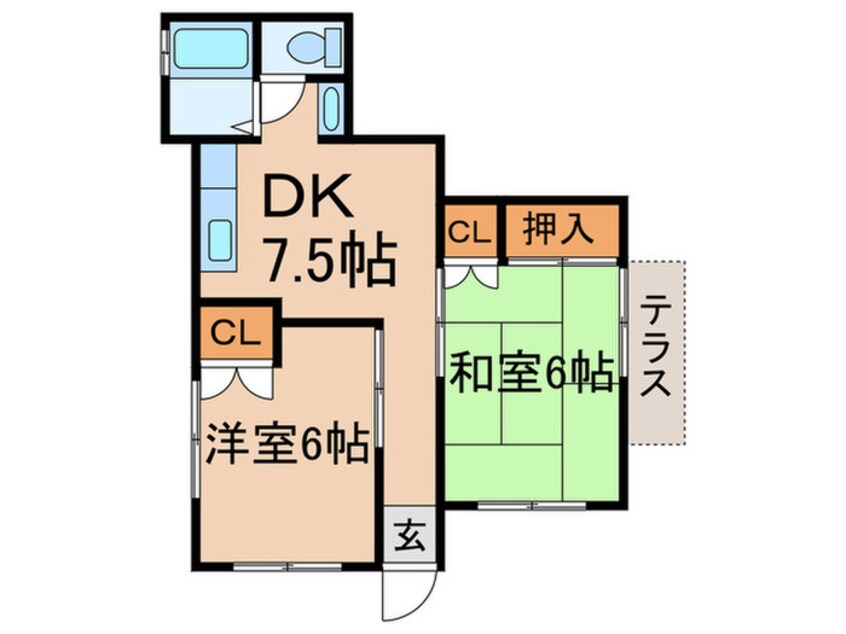 間取図 チェリーコート１