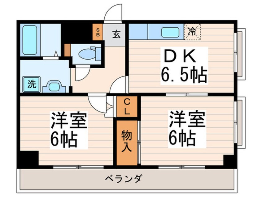 間取図 アロ－ドハイム蒲田