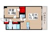 柏８０８タワ－ 1LDKの間取り