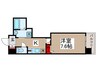 柏８０８タワ－ 1Kの間取り