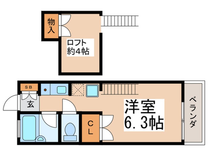 間取図 エステ－トピュア立石Ⅰ