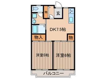 間取図 グランシャリオ砧