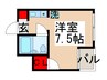 シティハイツ亀有 1Rの間取り