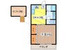 プロスペリテ栄 1DKの間取り