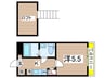 MELDIA横浜高田 1Kの間取り