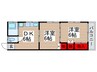 裕和荘 2DKの間取り