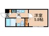 and Kitsune 金町 1Kの間取り