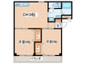 ベルウッド芳栄マンション 2DKの間取り