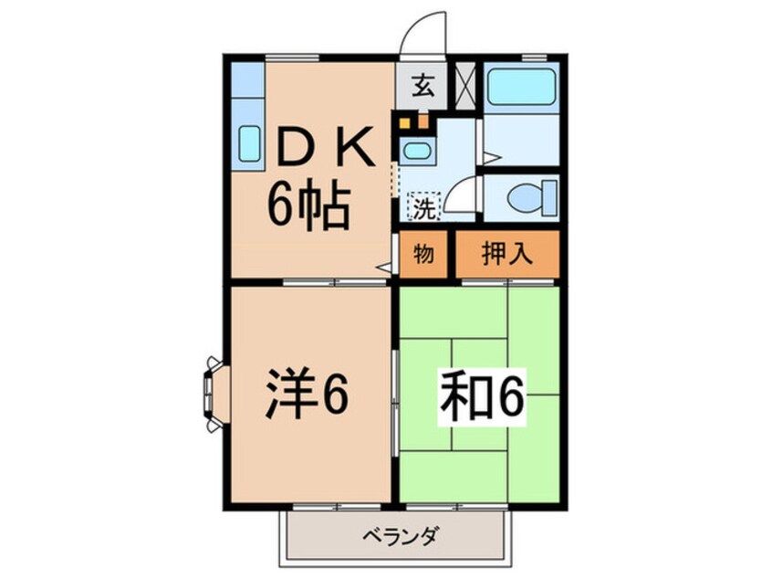 間取図 ハイツジンヤ