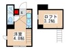 ハーモニーテラス曳舟 1Rの間取り