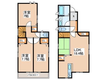 間取図 東淵野辺3丁目戸建