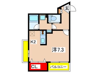 間取図 スタ－ダスト麻生Ⅱ