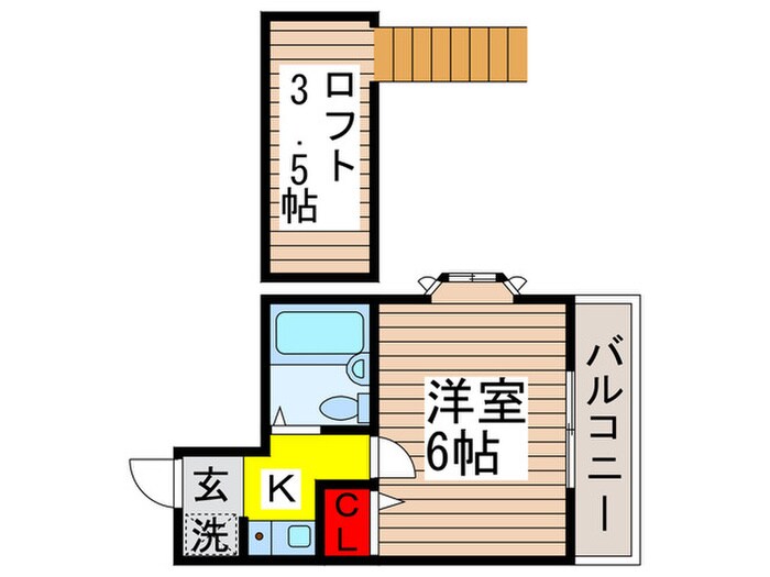 間取り図 ローズアパートQ69