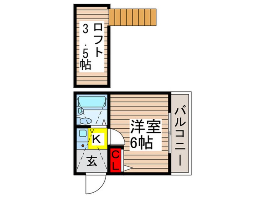 間取図 ローズアパートQ69