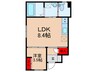ノースヒルズ 1LDKの間取り